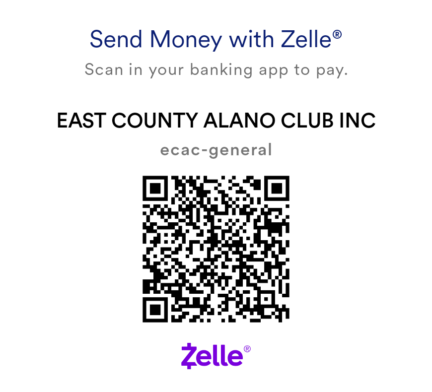East County Alano Club Zelle QR Code